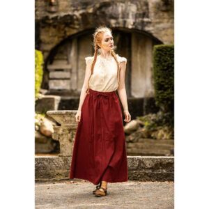 Smilla Heavy Cotton Medieval Skirt - Red