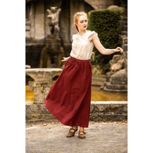 Smilla Heavy Cotton Medieval Skirt - Red