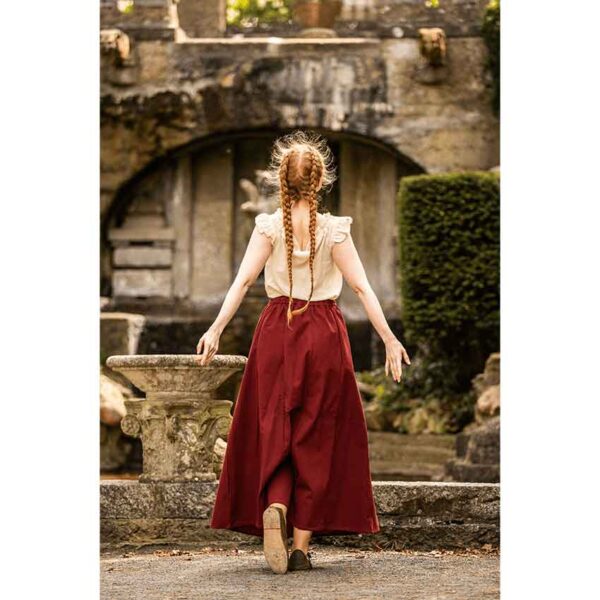 Smilla Heavy Cotton Medieval Skirt - Red