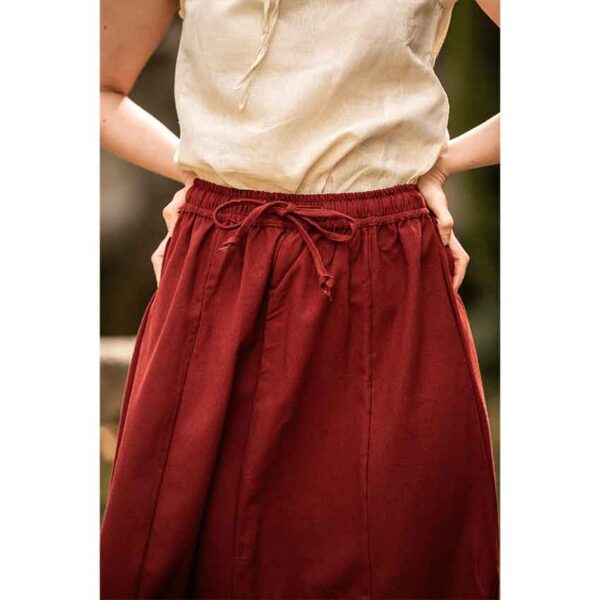 Smilla Heavy Cotton Medieval Skirt - Red