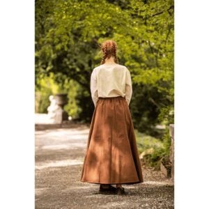 Smilla Heavy Cotton Medieval Skirt - Tobacco Brown