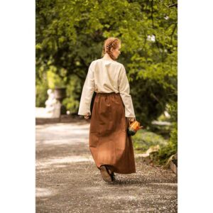 Smilla Heavy Cotton Medieval Skirt - Tobacco Brown