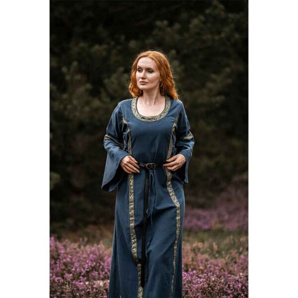 Angie Medieval Princess Dress - Blue - Image 3