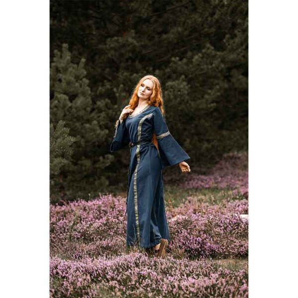 Angie Medieval Princess Dress - Blue - Image 4