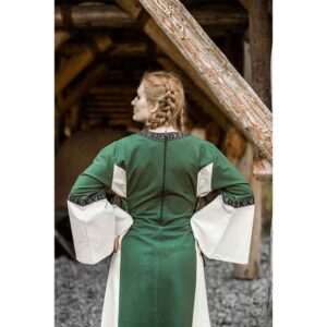 Angie Medieval Princess Dress - Green with Natural