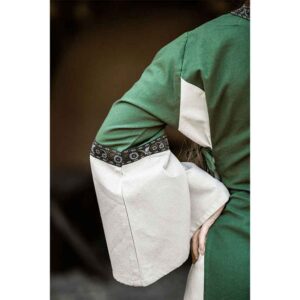 Angie Medieval Princess Dress - Green with Natural