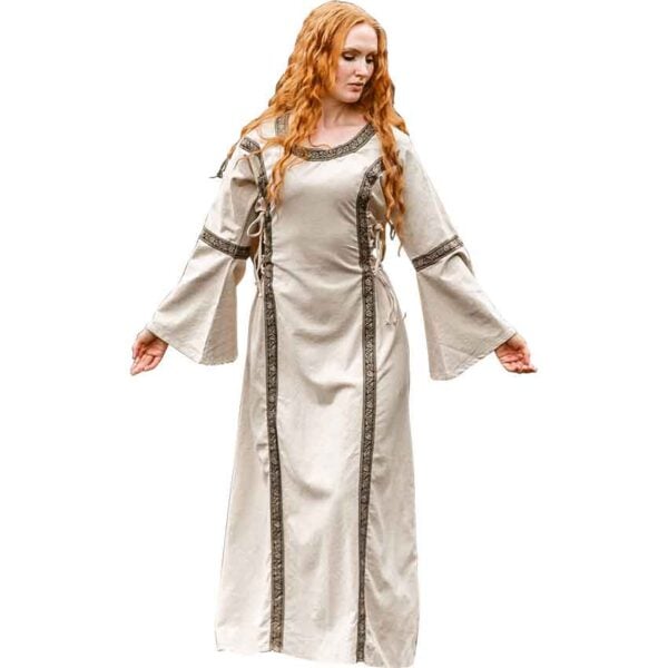 Angie Medieval Princess Dress - Natural