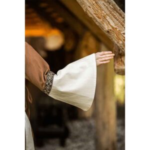 Angie Medieval Princess Dress - Tobacco Brown with Natural