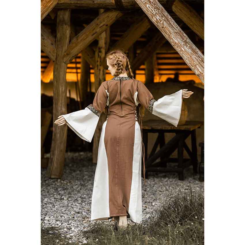 ankle length long bodycon dress Ruched Full Sleeve Midi Dress in Coco main image 0