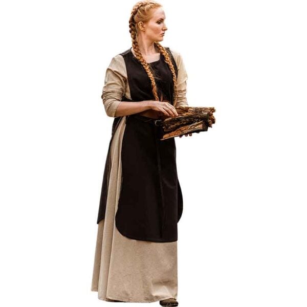 Magdalena Medieval Overdress - Brown