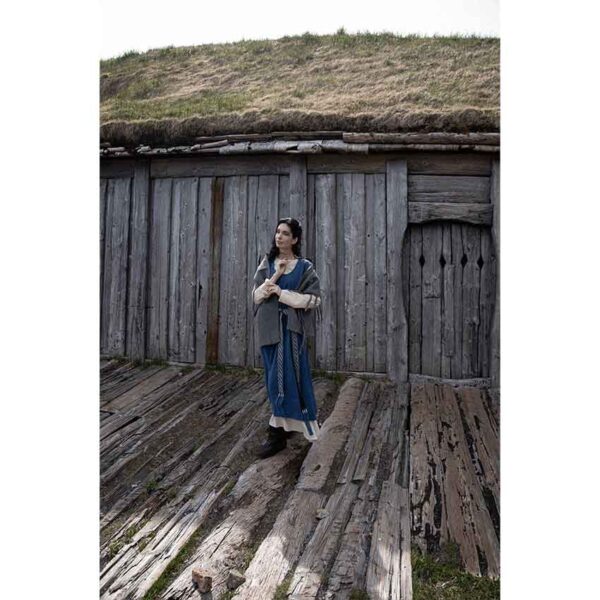 Gerda Medieval Peasant Overdress - Blue