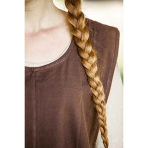 Gerda Medieval Peasant Overdress - Dark Brown