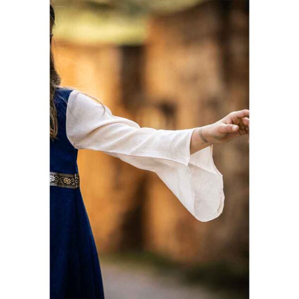 Piccola Donna Girls Medieval Dress - Blue with Natural