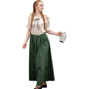 Konstanze Medieval Skirt - Green