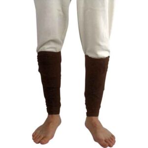 Medieval Cotton Leg Wraps - Brown