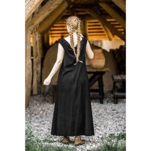 Ella Sleeveless Medieval Dress - Black
