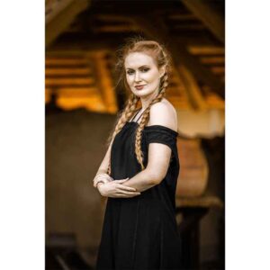 Ella Sleeveless Medieval Dress - Black