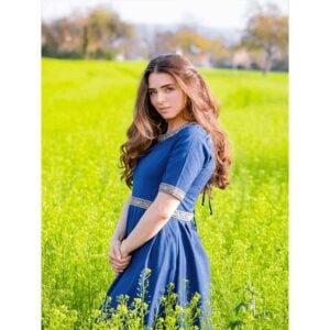 Ennlin Medieval Noble's Short Sleeve Dress - Blue