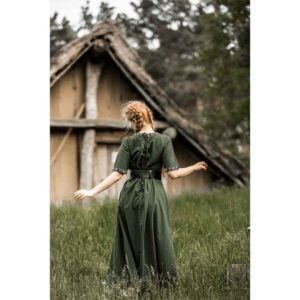 Ennlin Medieval Noble's Short Sleeve Dress - Green