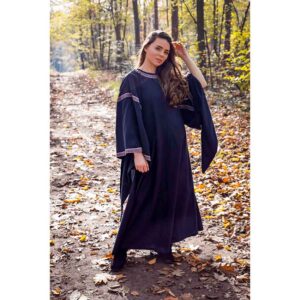 Ida Medieval Trumpet Sleeve Dress - Black