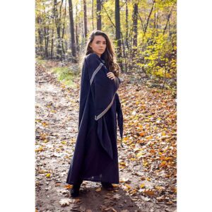 Ida Medieval Trumpet Sleeve Dress - Black