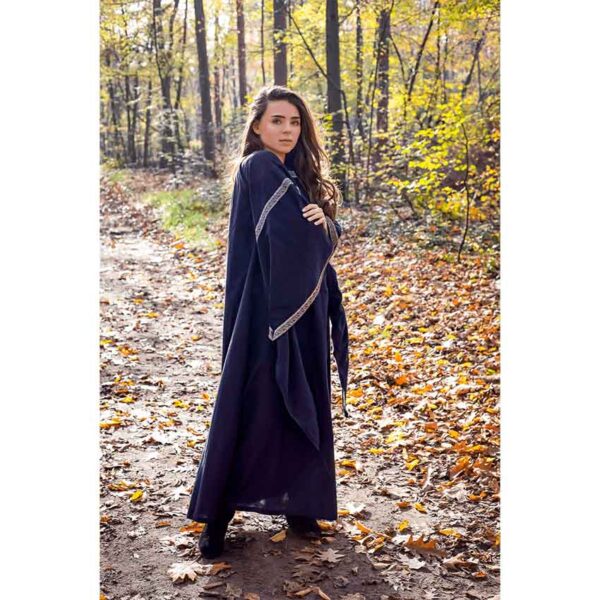 Ida Medieval Trumpet Sleeve Dress - Black