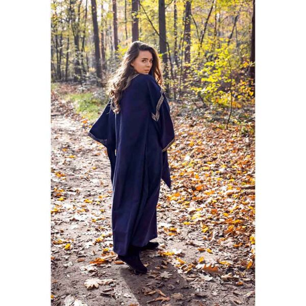 Ida Medieval Trumpet Sleeve Dress - Black