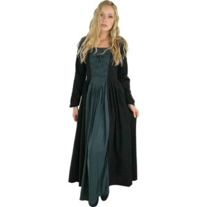 Medusa Medieval Gown - Black with Blue