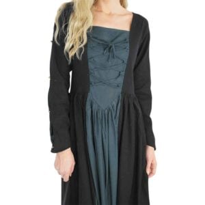 Medusa Medieval Gown - Black with Blue