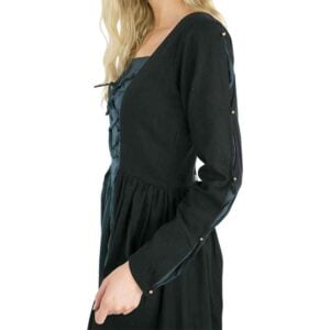 Medusa Medieval Gown - Black with Blue