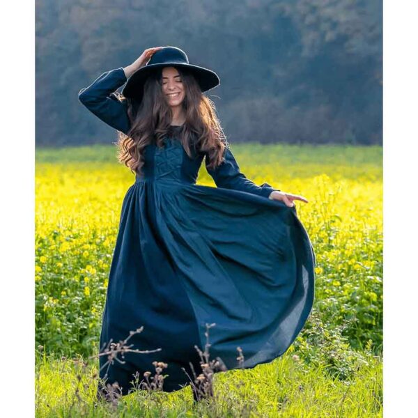 Medusa Medieval Gown - Black with Blue