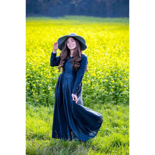 Medusa Medieval Gown - Black with Blue