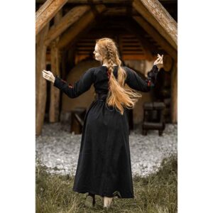 Medusa Medieval Gown - Black with Red
