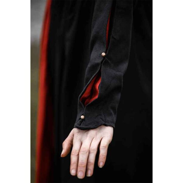 Medusa Medieval Gown - Black with Red