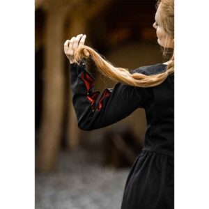 Medusa Medieval Gown - Black with Red