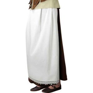 Jade Medieval Apron - White