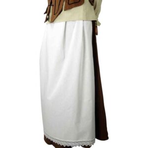 Jade Medieval Apron - White