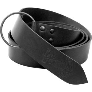 Vali Thorshammer Viking Ring Belt - Black