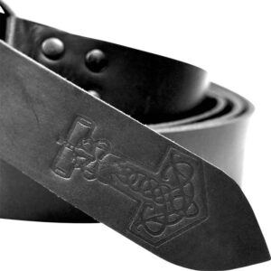 Vali Thorshammer Viking Ring Belt - Black