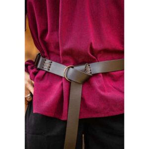 Conrad Stitched Medieval Ring Belt - Brown
