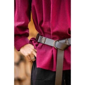 Conrad Stitched Medieval Ring Belt - Brown