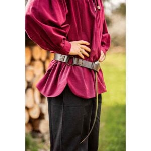 Conrad Stitched Medieval Ring Belt - Brown