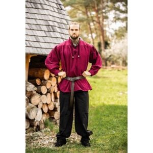 Conrad Stitched Medieval Ring Belt - Brown