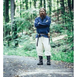 Conrad Stitched Medieval Ring Belt - Black