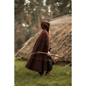 LC-6007B Elinor Classic Medieval Cloak - Brown