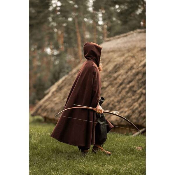 LC-6007B Elinor Classic Medieval Cloak - Brown