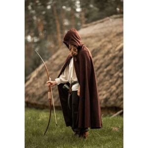 LC-6007B Elinor Classic Medieval Cloak - Brown