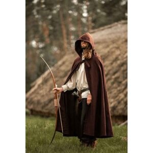 LC-6007B Elinor Classic Medieval Cloak - Brown