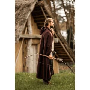 LC-6007B Elinor Classic Medieval Cloak - Brown
