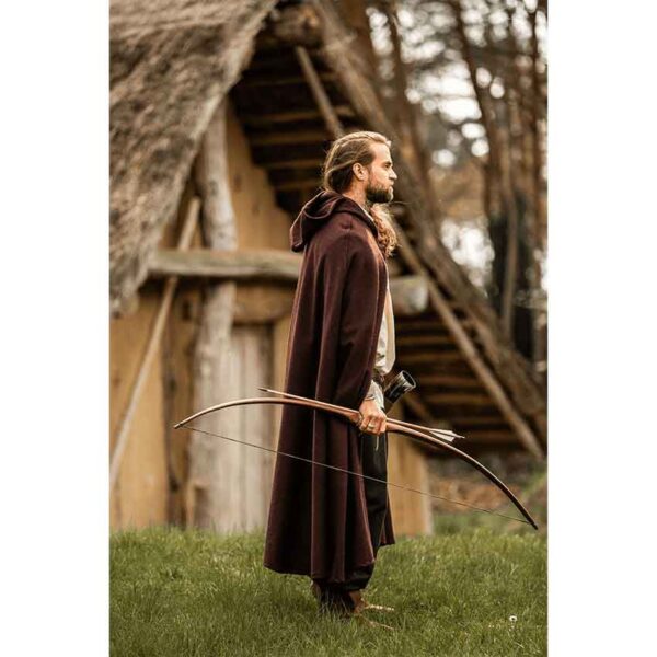 LC-6007B Elinor Classic Medieval Cloak - Brown